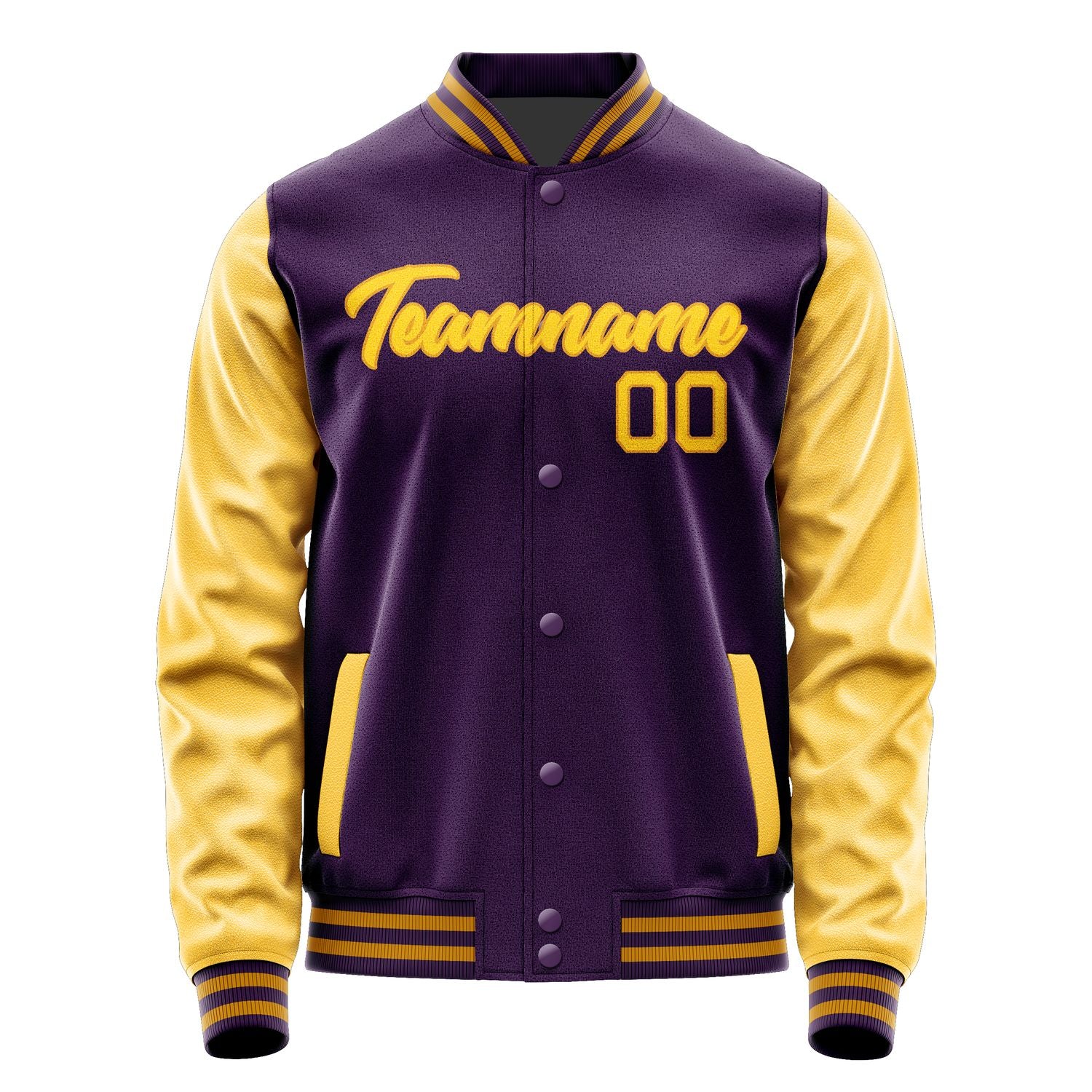 Custom Purple Gold Jacket JA0707300718B21830