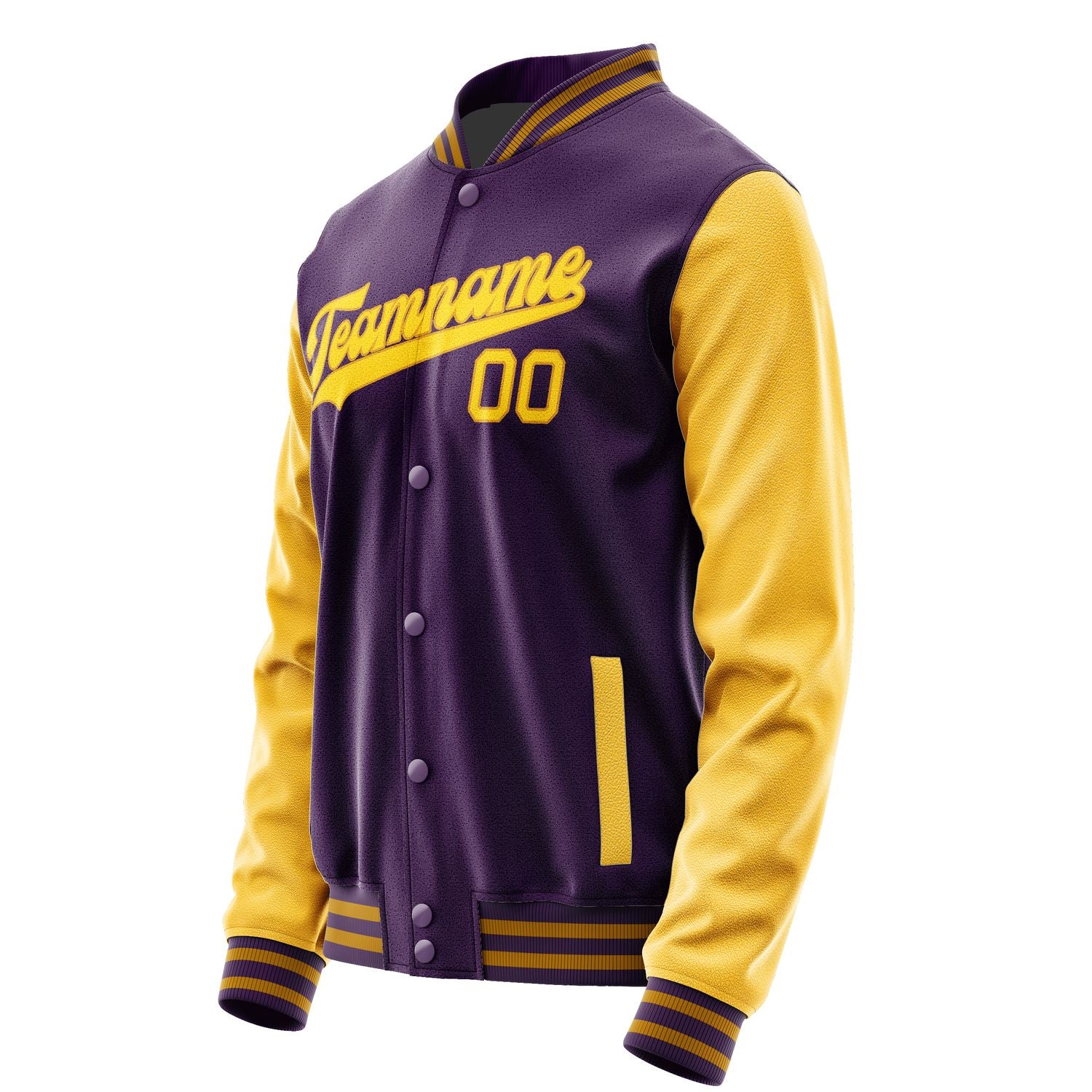 Custom Purple Gold Jacket JA0707300719B31930