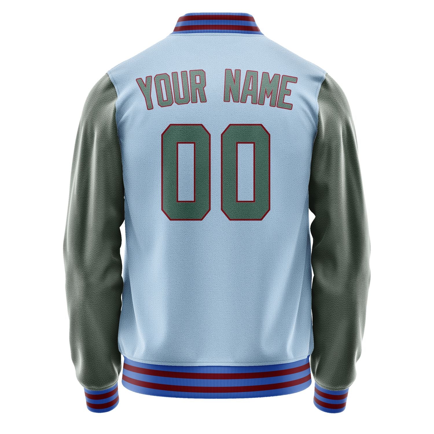 Custom Light Blue Blue Green Jacket JA0808270915B31527