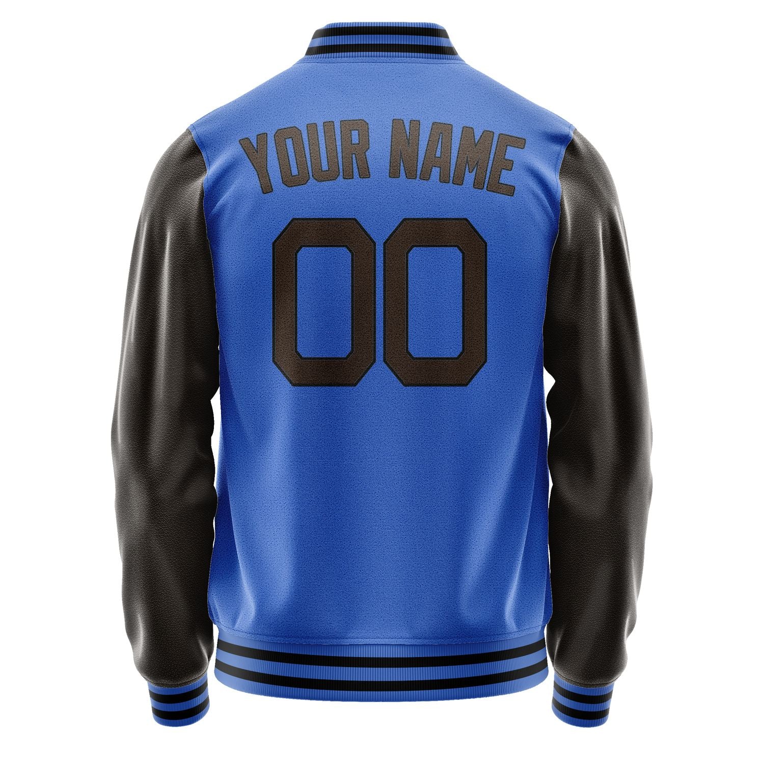 Custom Sky Blue Brown Jacket JA0909010917B21701