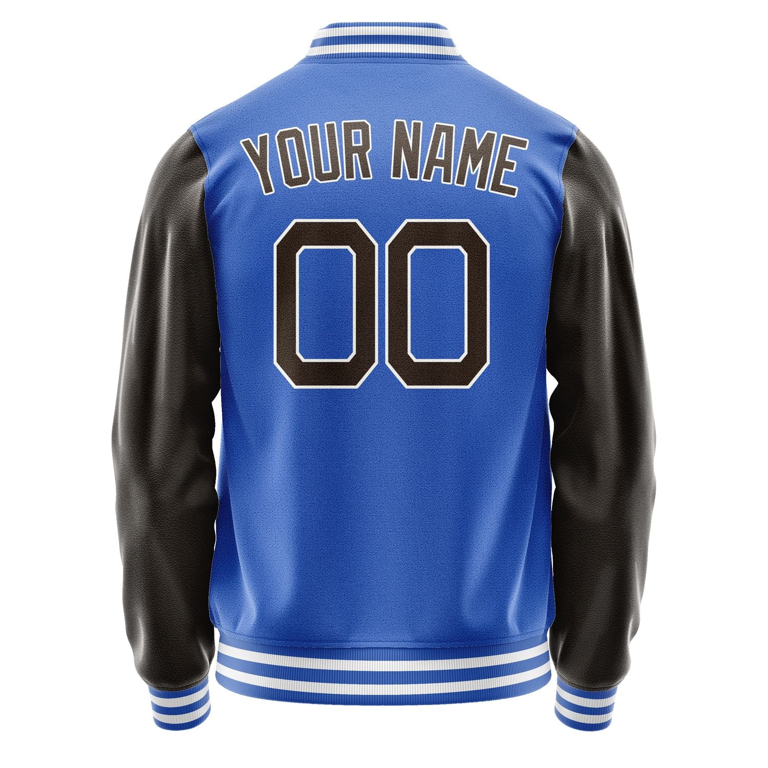 Custom Sky Blue Brown Jacket JA0909010918B21801