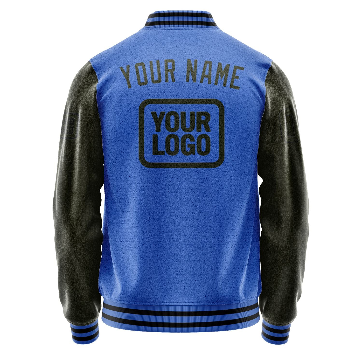 Custom Sky Blue Olive Jacket JA090902091717020217