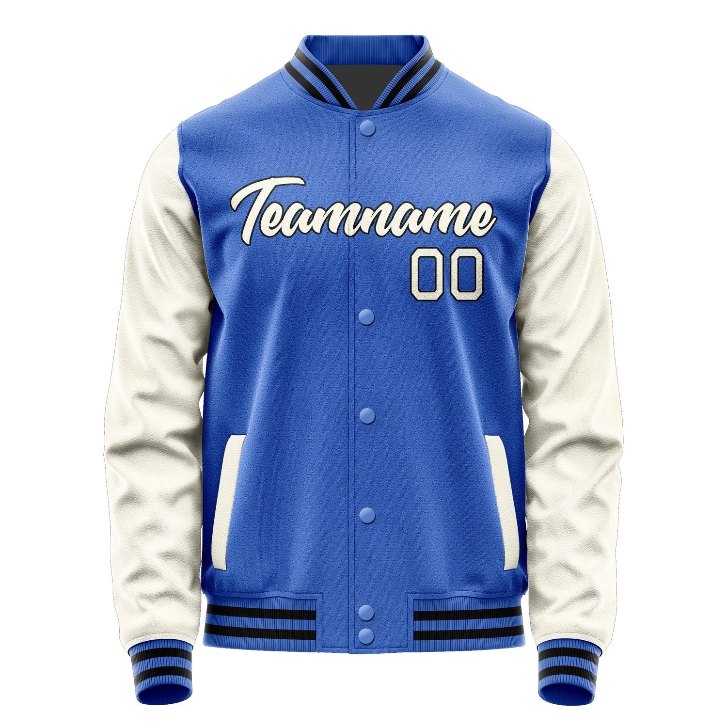 Custom Sky Blue Cream Jacket JA0909030917B21703