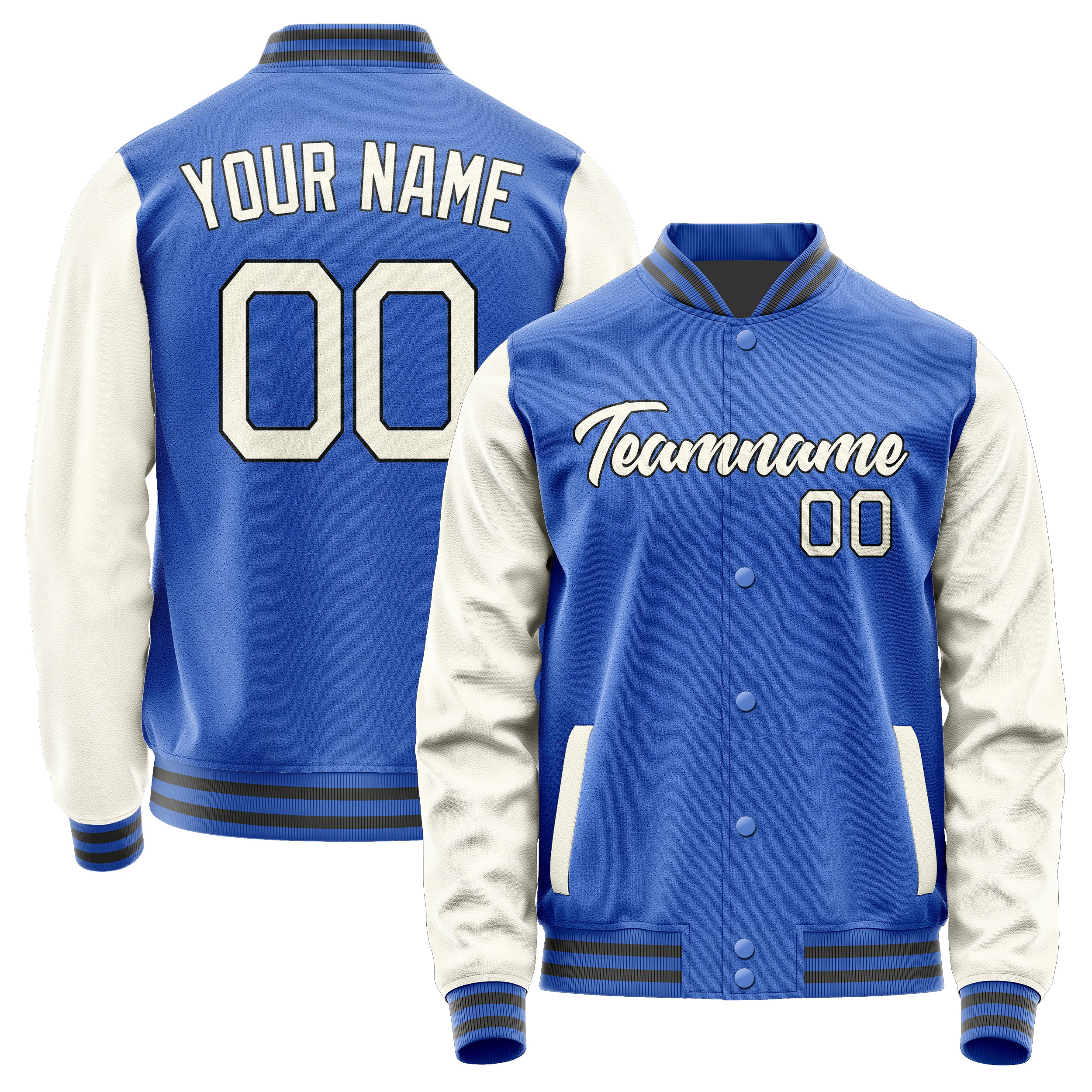 Custom Sky Blue Cream Jacket JA0909030920B21703