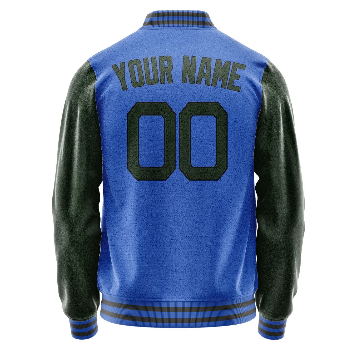 Custom Sky Blue Dark Green Jacket JA0909060920B21706