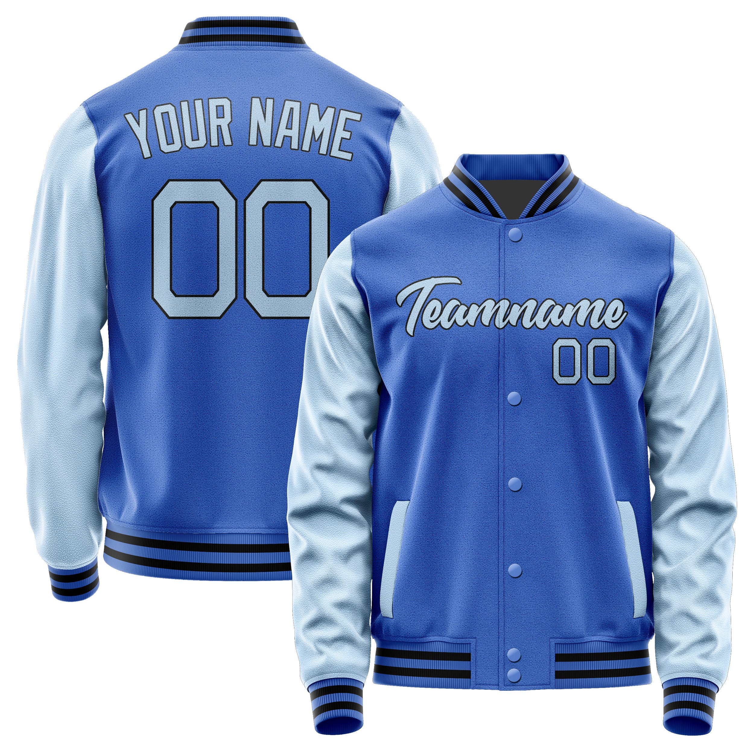 Custom Sky Blue Light Blue Jacket JA0909080917B21708