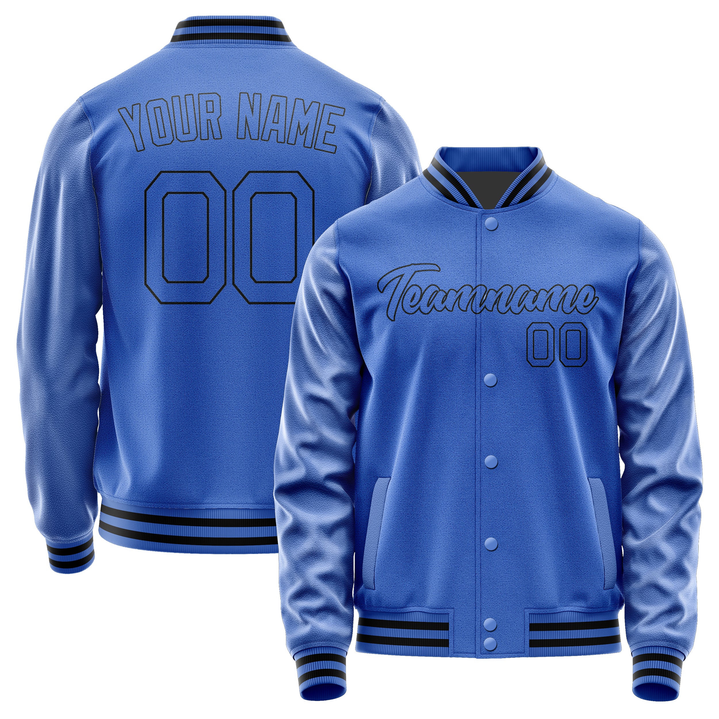 Custom Sky Blue Sky Blue Jacket JA0909090917B21709