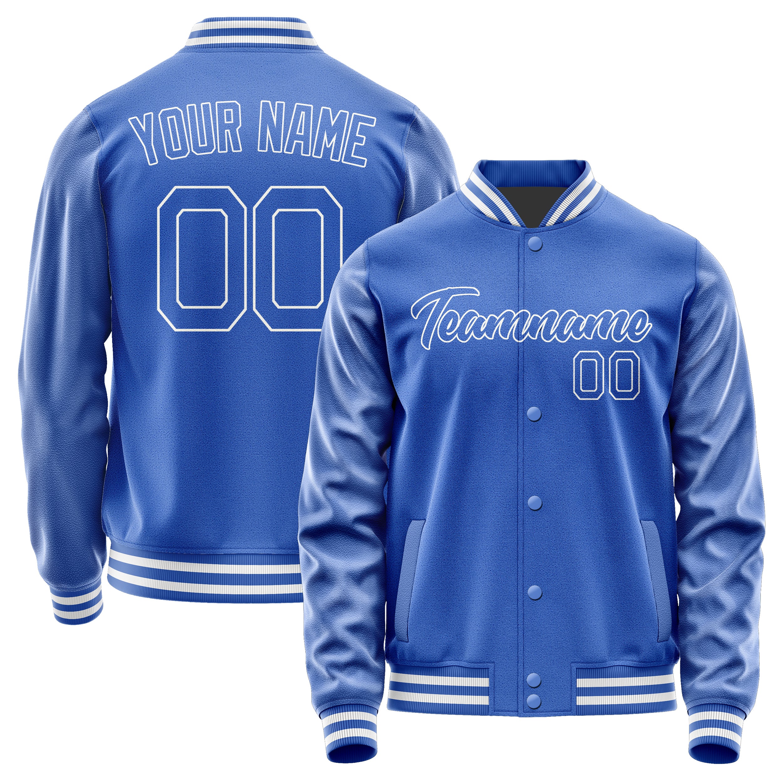 Custom Sky Blue Sky Blue Jacket JA0909090918B21809