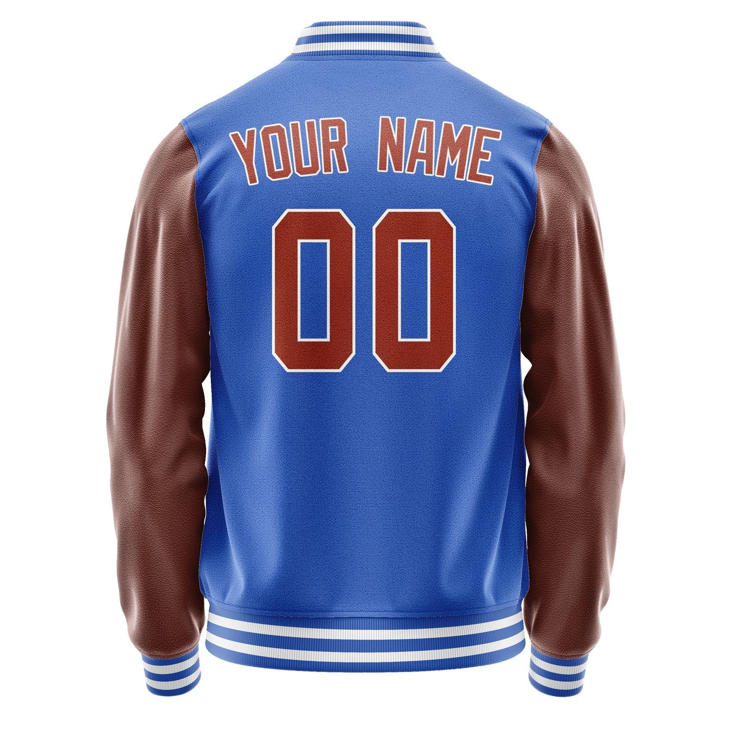 Custom Sky Blue Coral Red Jacket JA0909160918B31816