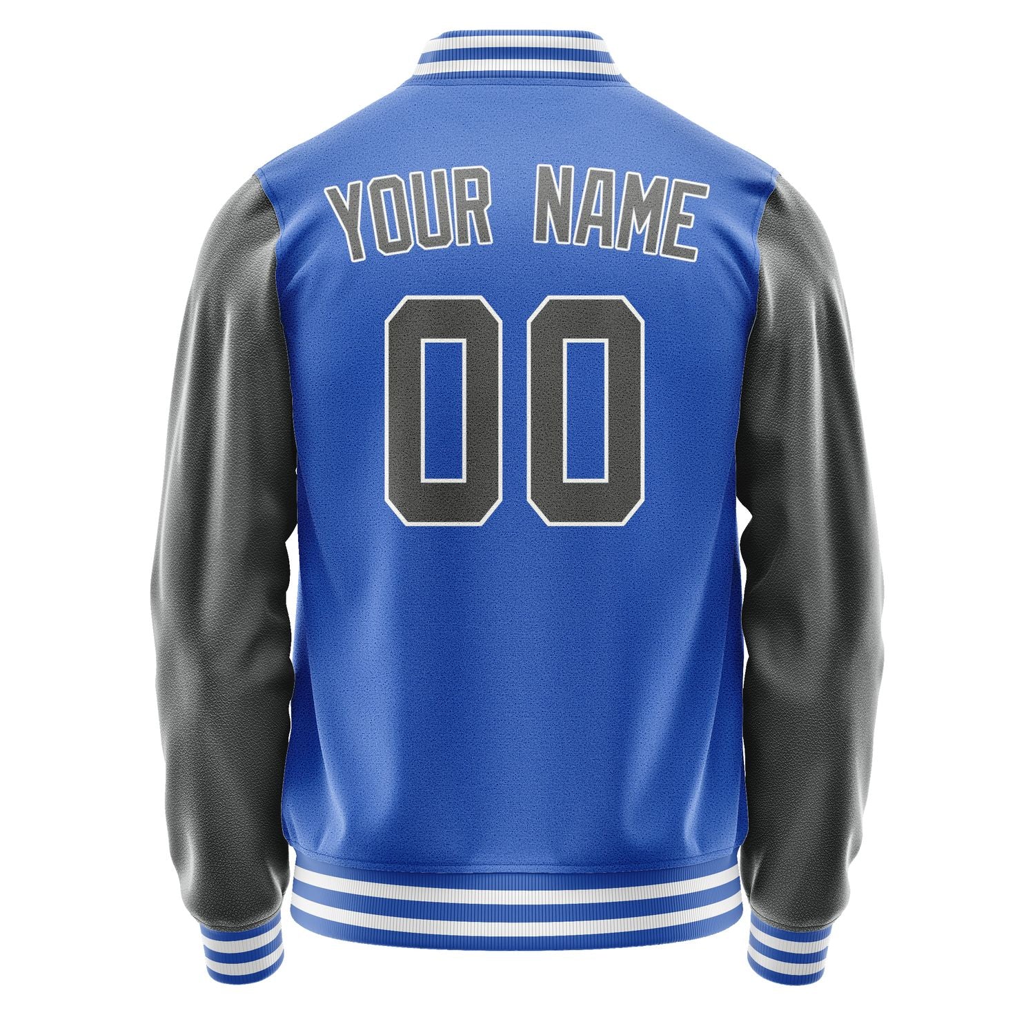 Custom Sky Blue Dark Grey Jacket JA0909200918B31820