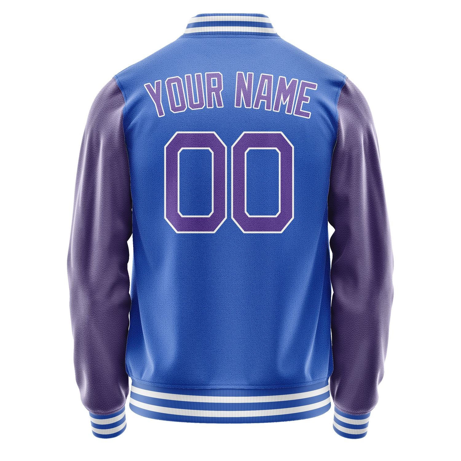 Custom Sky Blue Light Purple Jacket JA0909230917B21723