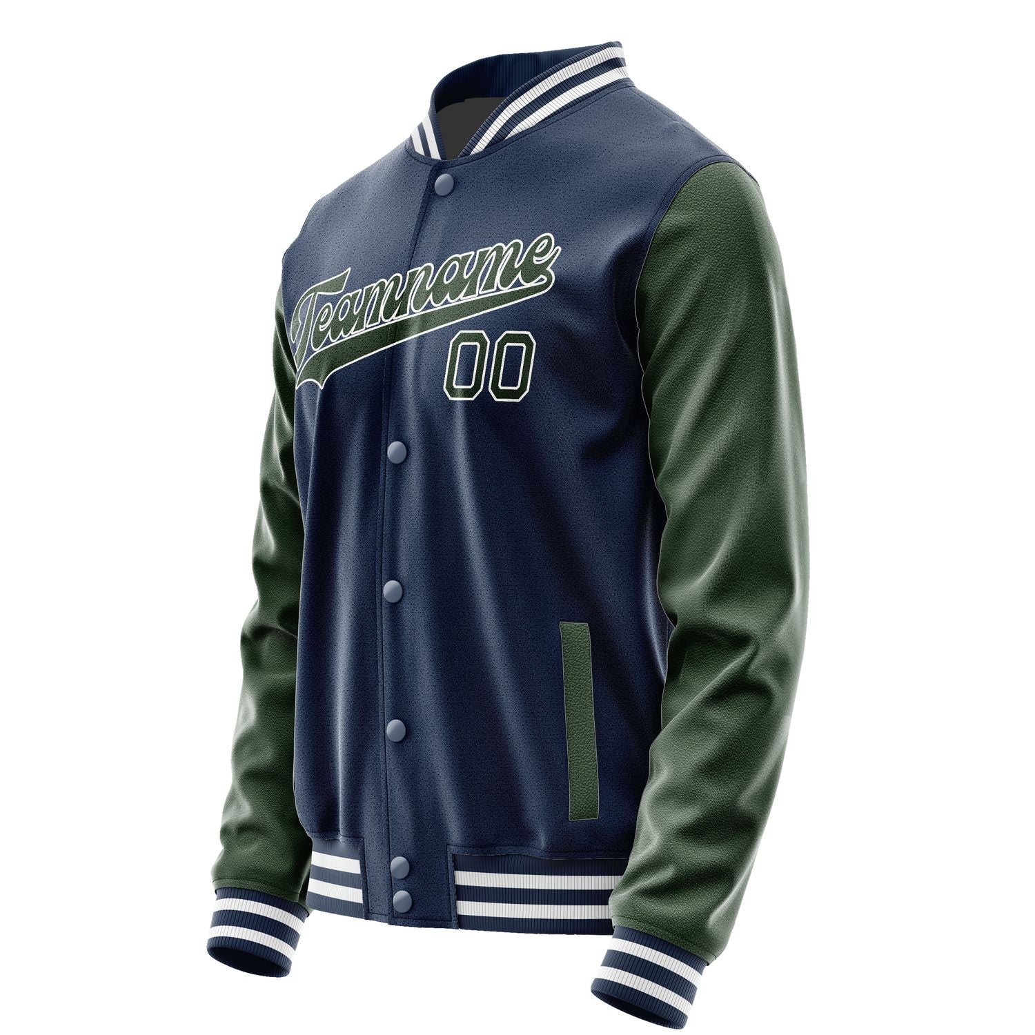 Custom Blue Dark Green Jacket JA1010061018B31806