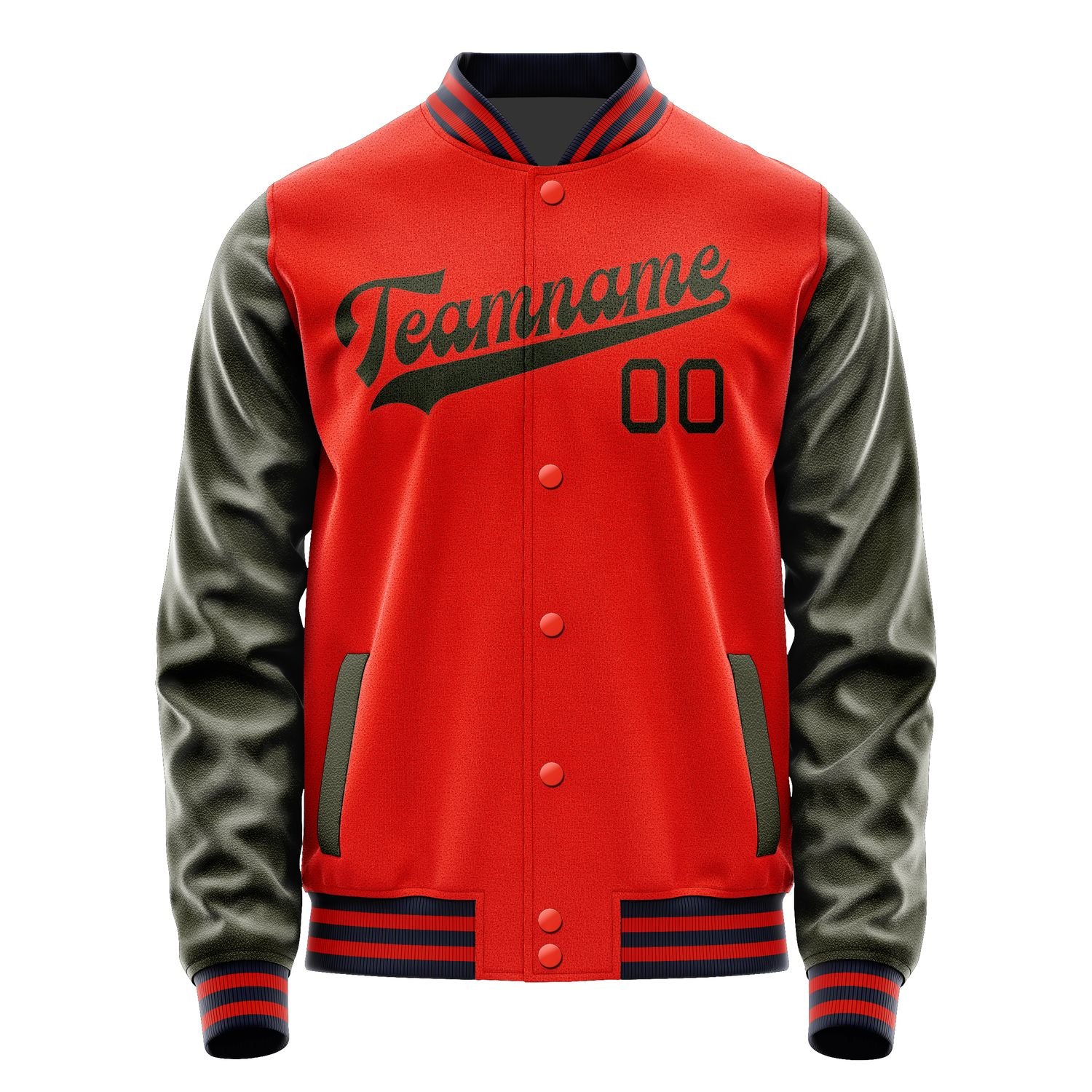 Custom Orange Red Olive Jacket JA1212021112B31202