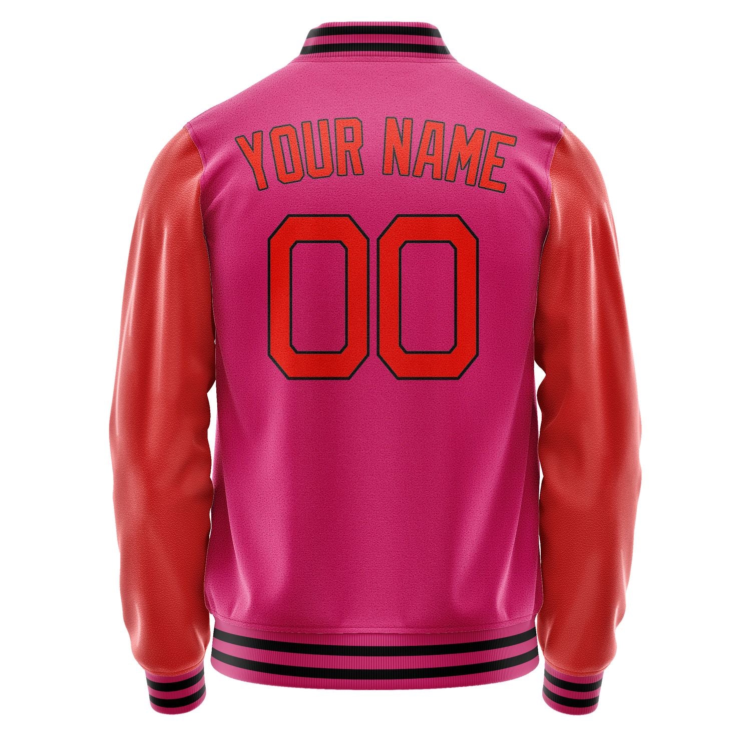 Custom Pink Orange Red Jacket JA1313121317B21712