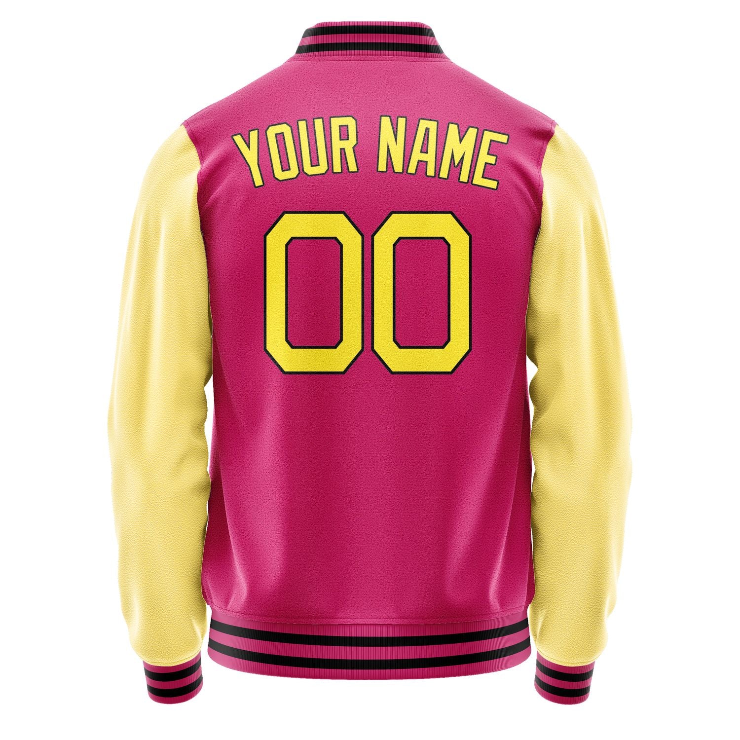 Custom Pink Light Yellow Jacket JA1313261317B21726