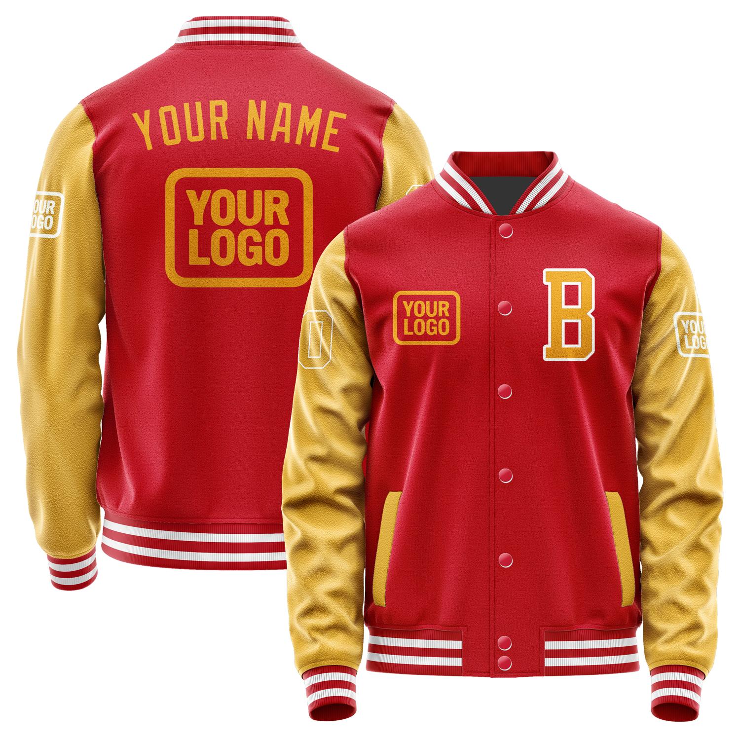 Custom Red Yellow Jacket JA141419141818191918
