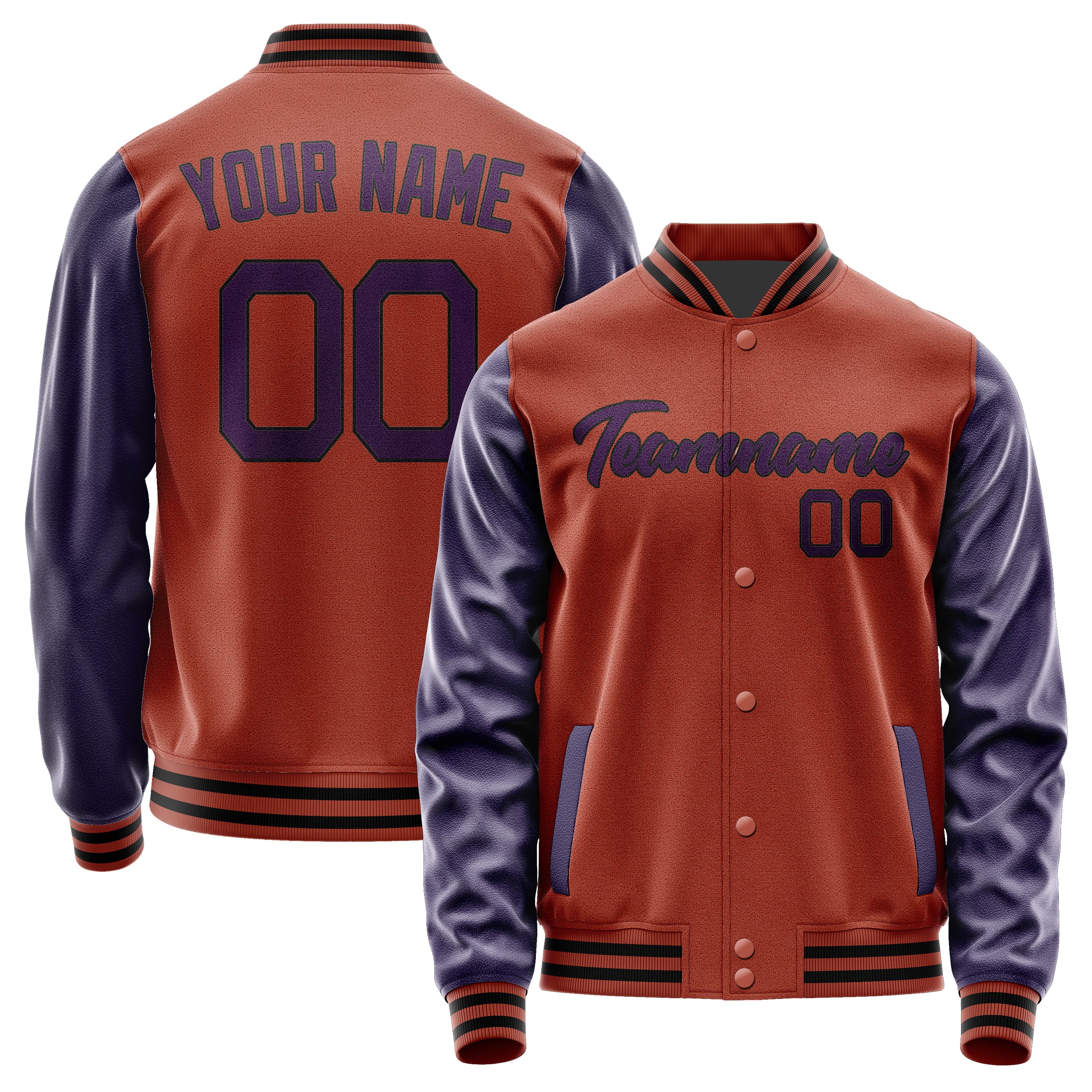 Custom Coral Red Purple Jacket JA1616071617B21707