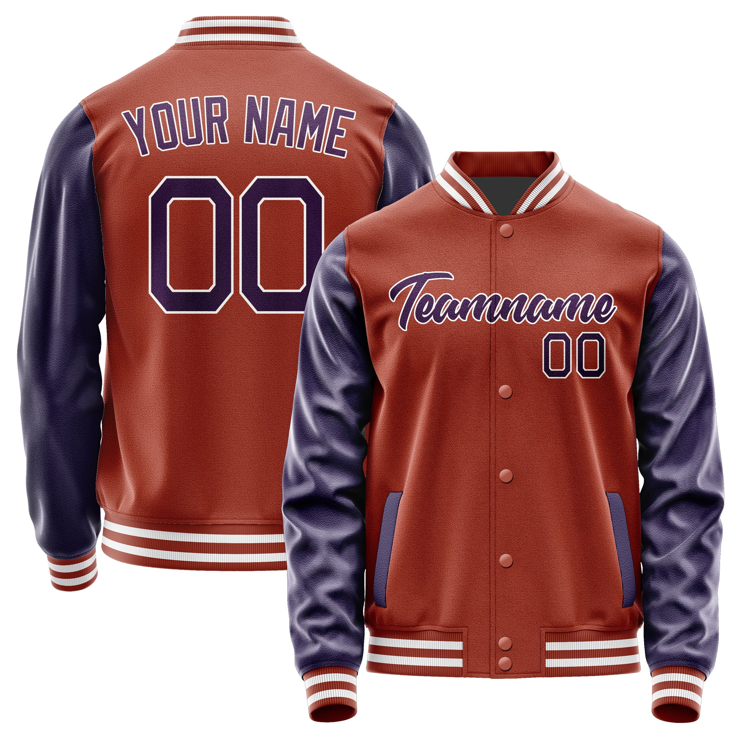 Custom Coral Red Purple Jacket JA1616071618B21807