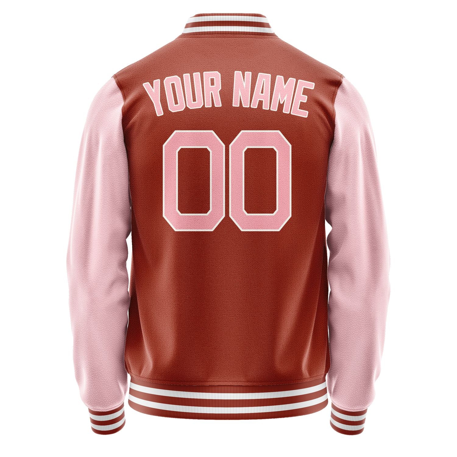 Custom Coral Red Light Pink Jacket JA1616211618B21821