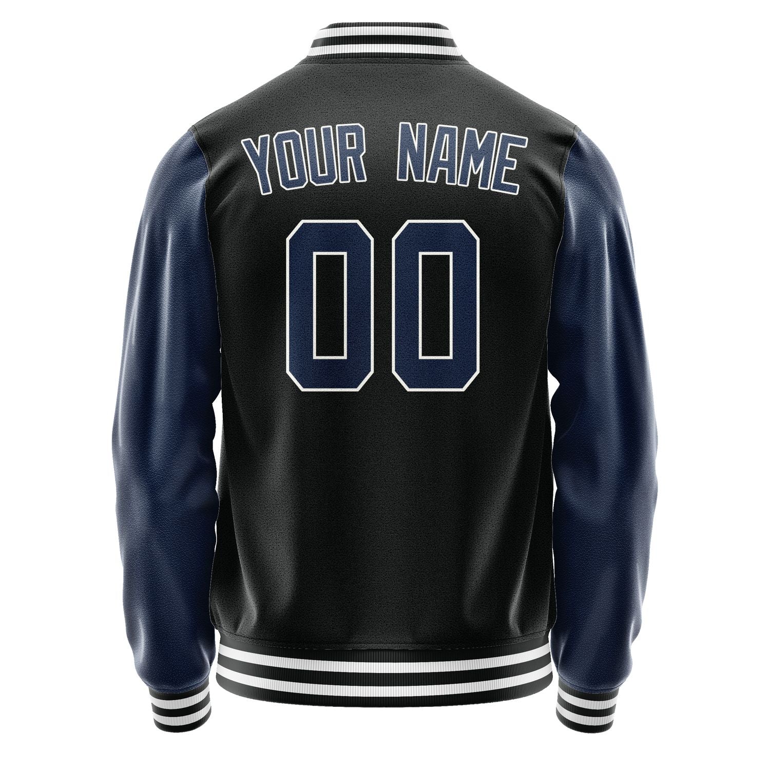 Custom Black Blue Jacket JA1717101718B31810
