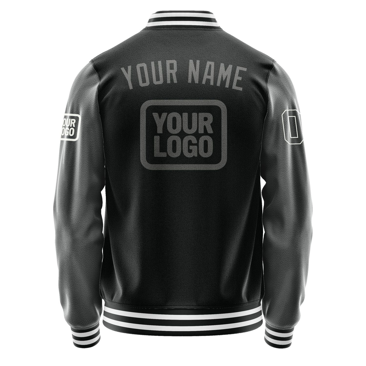 Custom Black Dark Grey Jacket JA171720171818202018