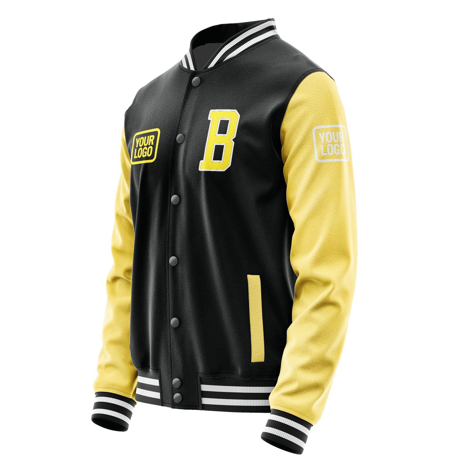 Custom Black Light Yellow Jacket JA171726171818262618