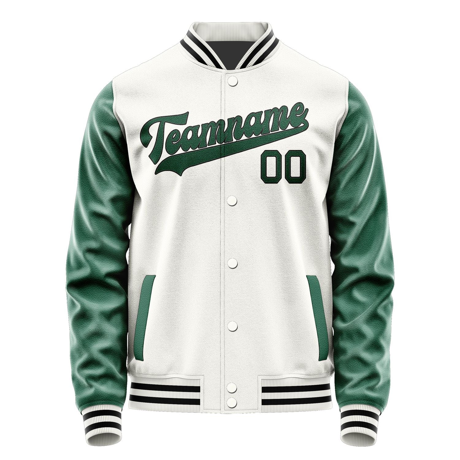 Custom White Green Jacket JA1818051817B31705