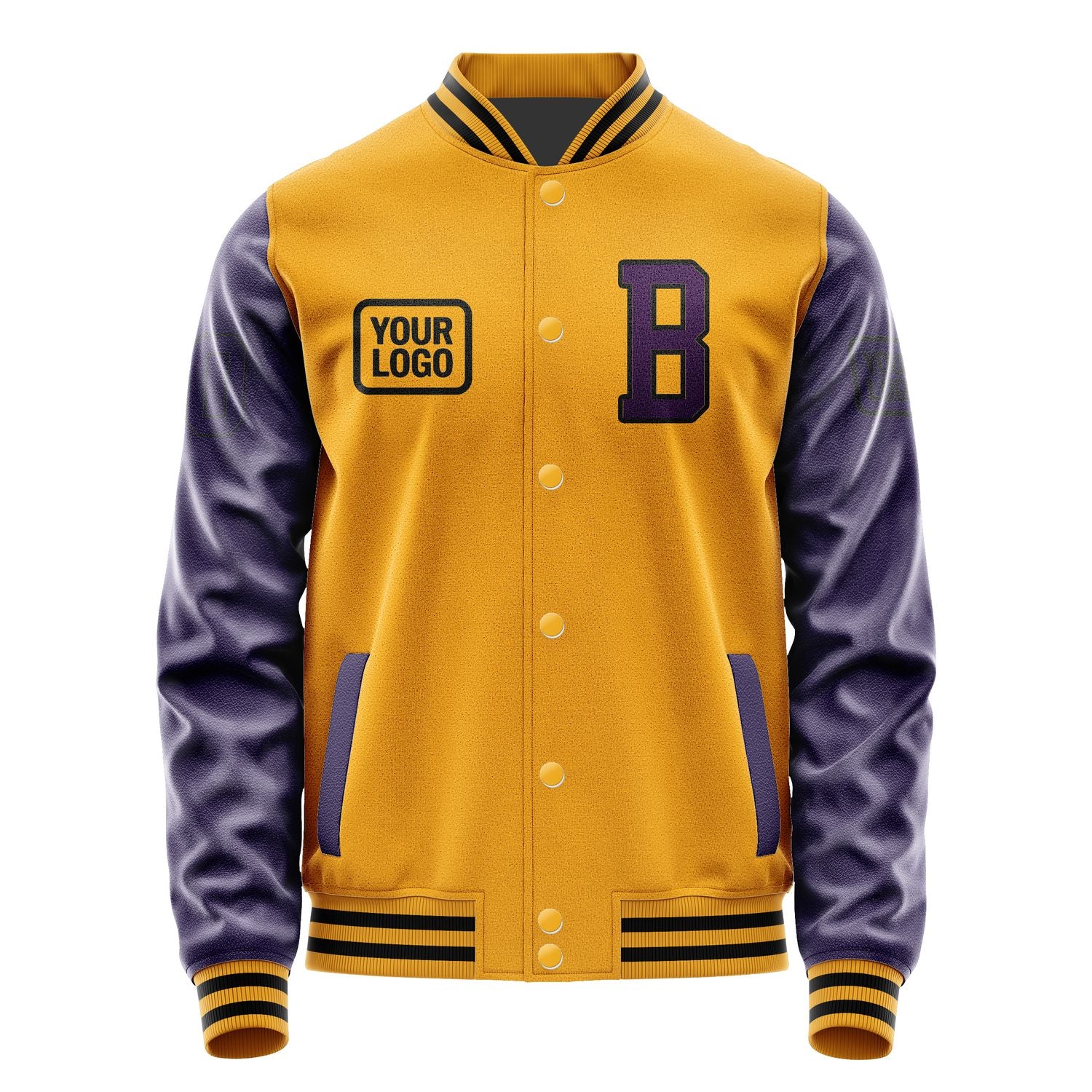 Custom Yellow Purple Jacket JA191907191717070717