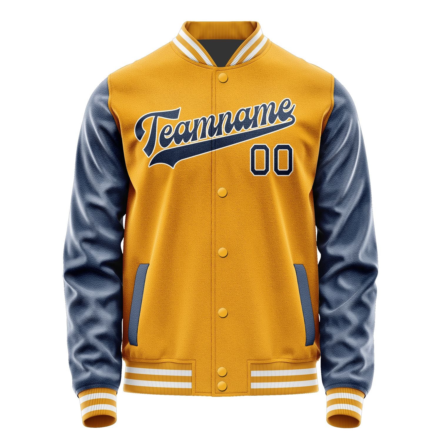 Custom Yellow Blue Jacket JA1919101918B31810