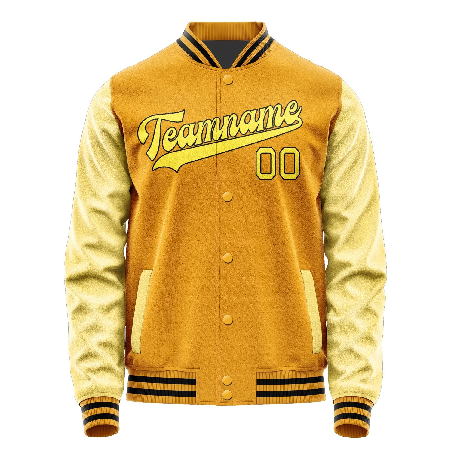 Custom Yellow Light Yellow Jacket JA1919261917B31726