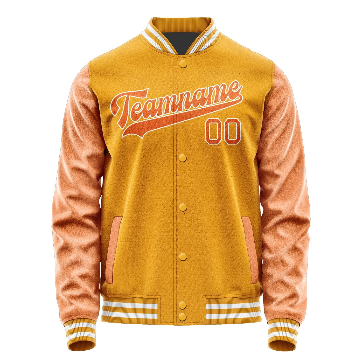 Custom Yellow Orange Jacket JA1919281918B31828