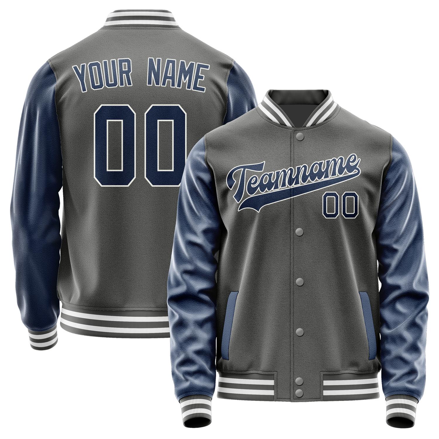 Custom Dark Grey Blue Jacket JA2020102018B31810