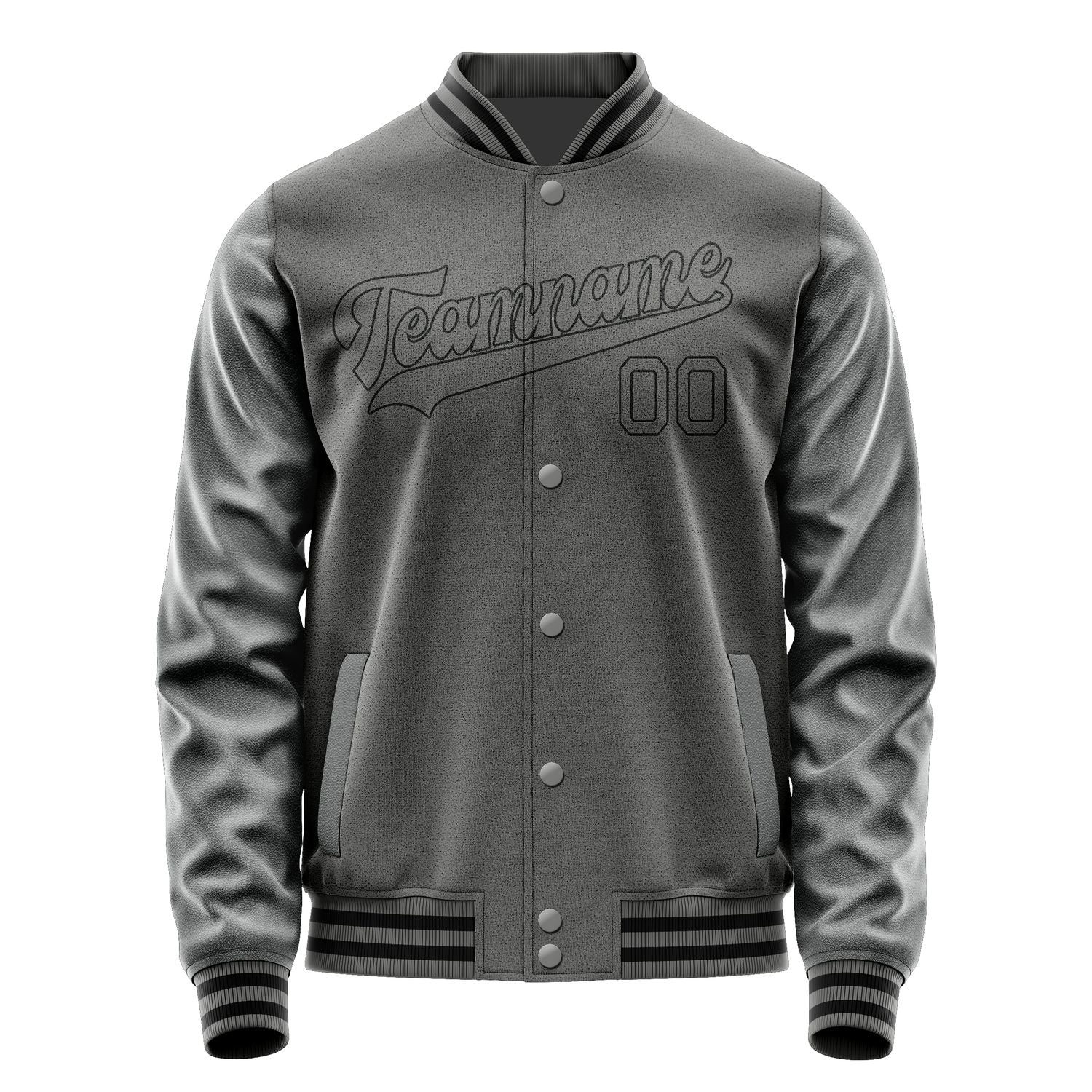 Custom Dark Grey Dark Grey Jacket JA2020202017B31720