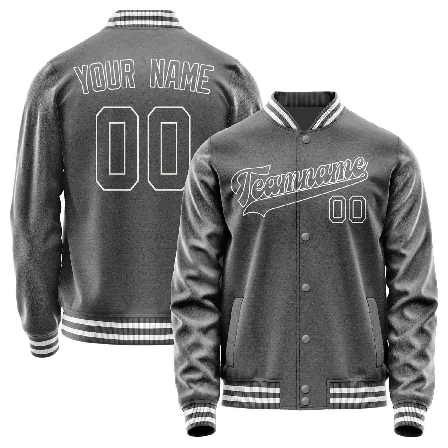 Custom Dark Grey Dark Grey Jacket JA2020202018B31820