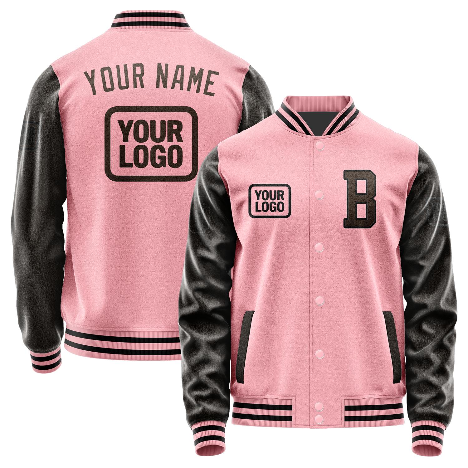 Custom Light Pink Brown Jacket JA212101211717010117