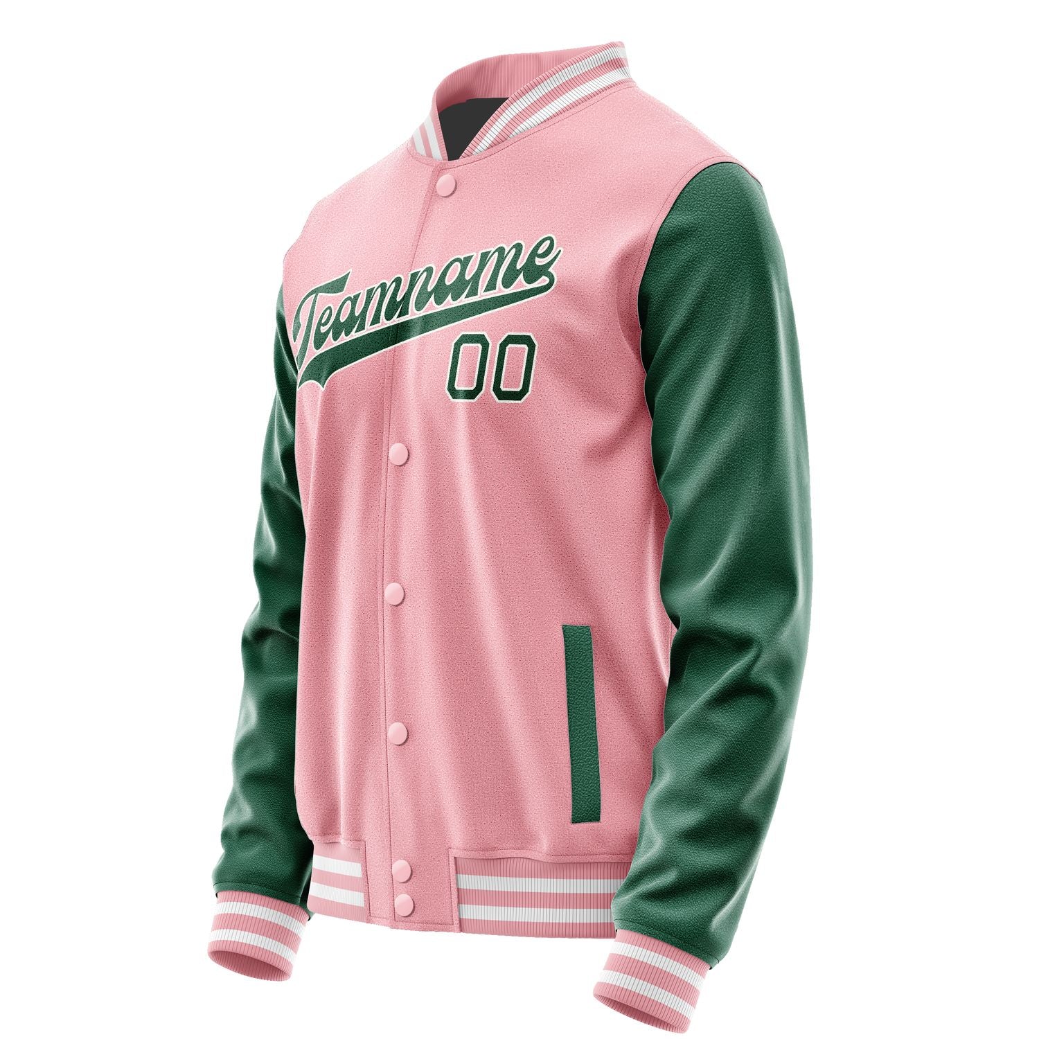 Custom Light Pink Green Jacket JA2121052118B31805