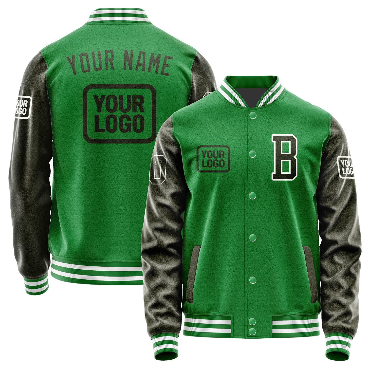 Custom Emerald Green Olive Jacket JA242402241818020218