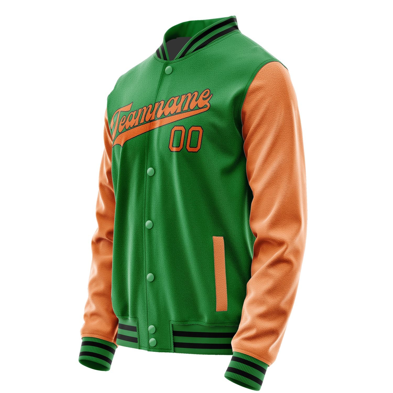 Custom Emerald Green Orange Jacket JA2424282417B31728