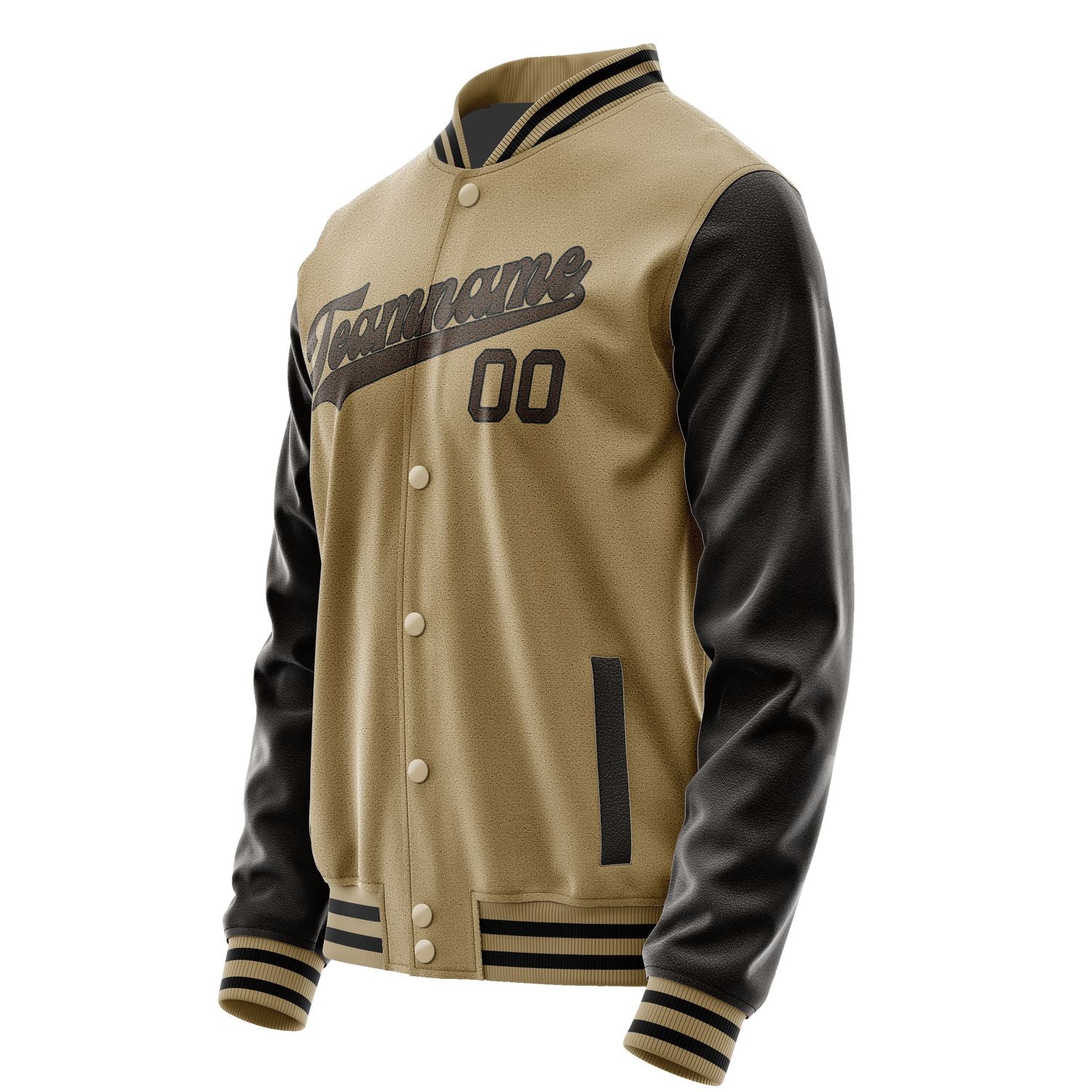 Custom Light Khaki Brown Jacket JA2525012517B31701