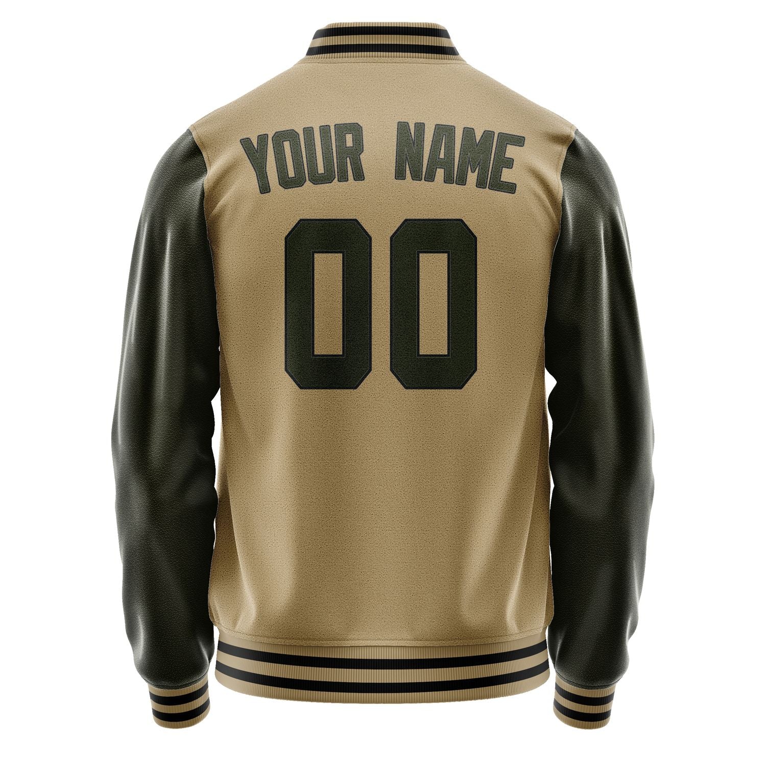 Custom Light Khaki Olive Jacket JA2525022517B31702