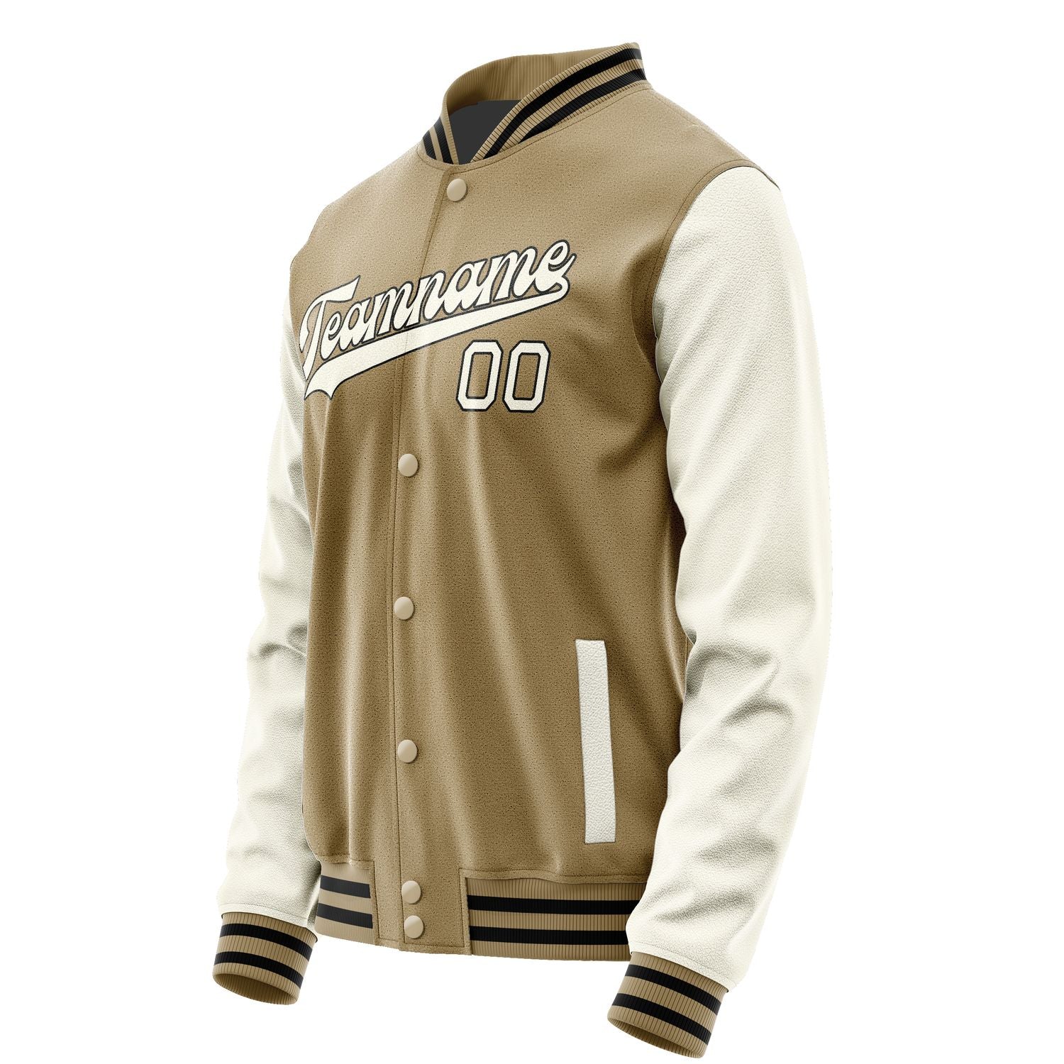 Custom Light Khaki Cream Jacket JA2525032517B31703