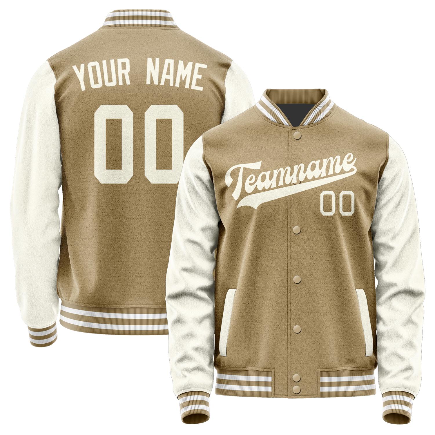 Custom Light Khaki Cream Jacket JA2525032518B31803