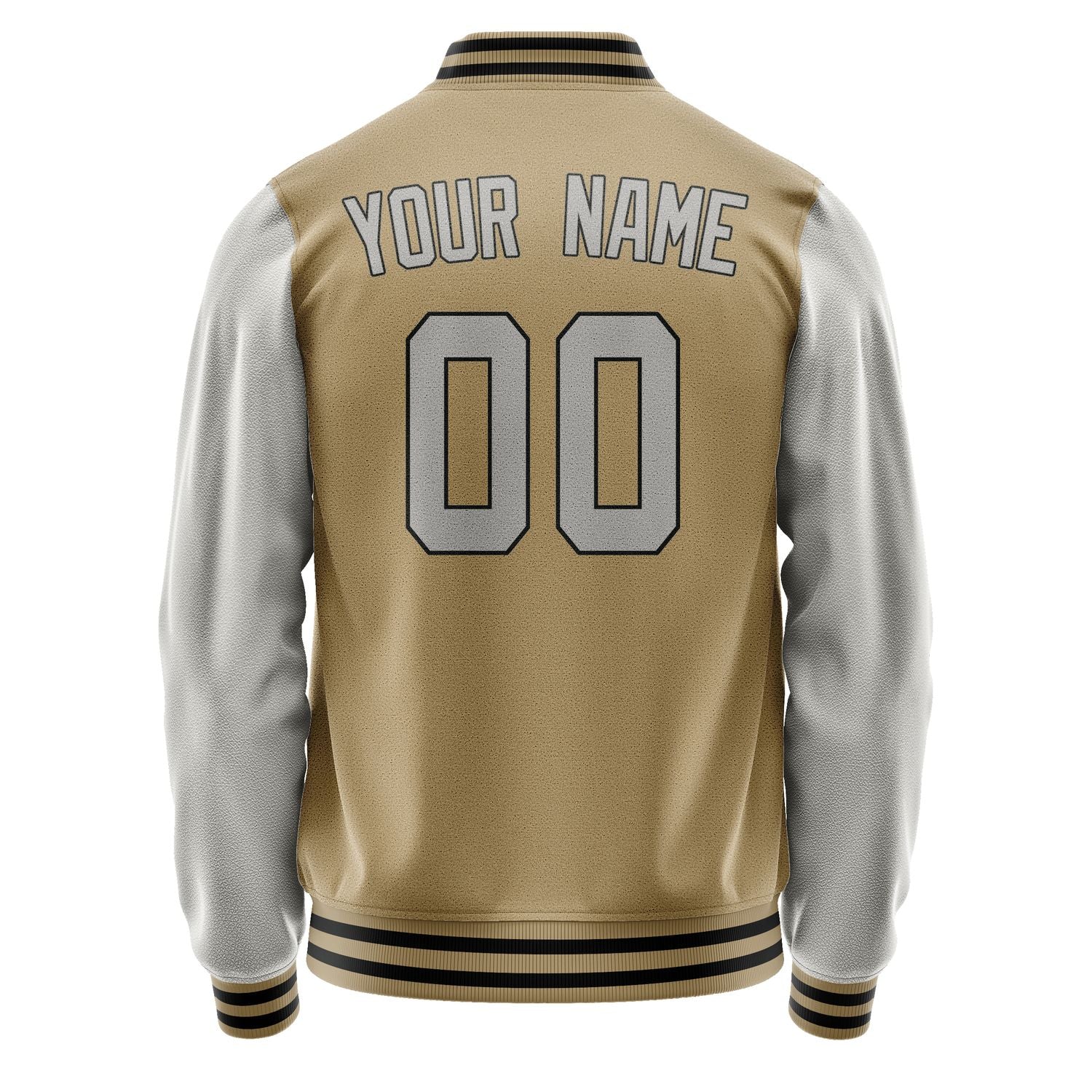 Custom Light Khaki Gray Jacket JA2525042517B31704