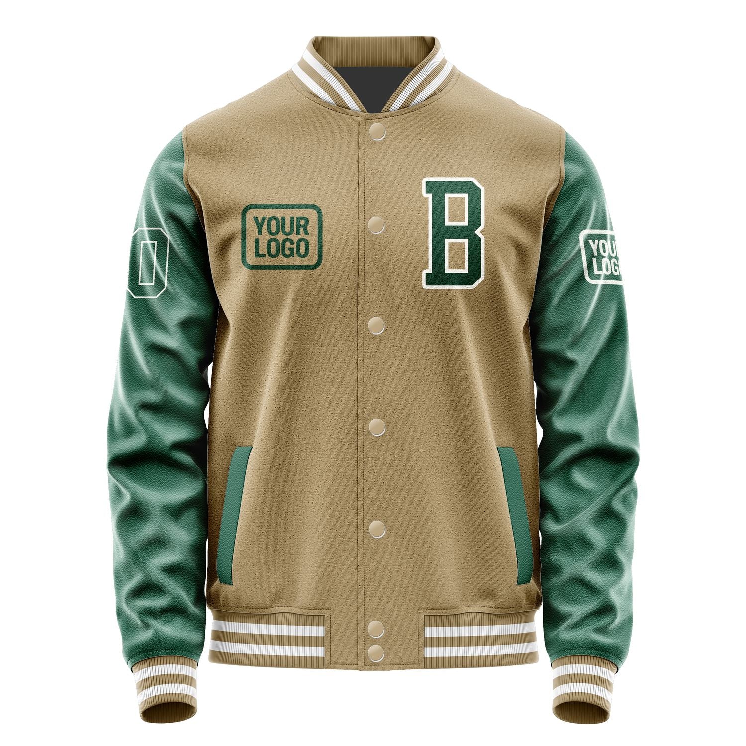 Custom Light Khaki Green Jacket JA252505251818050518