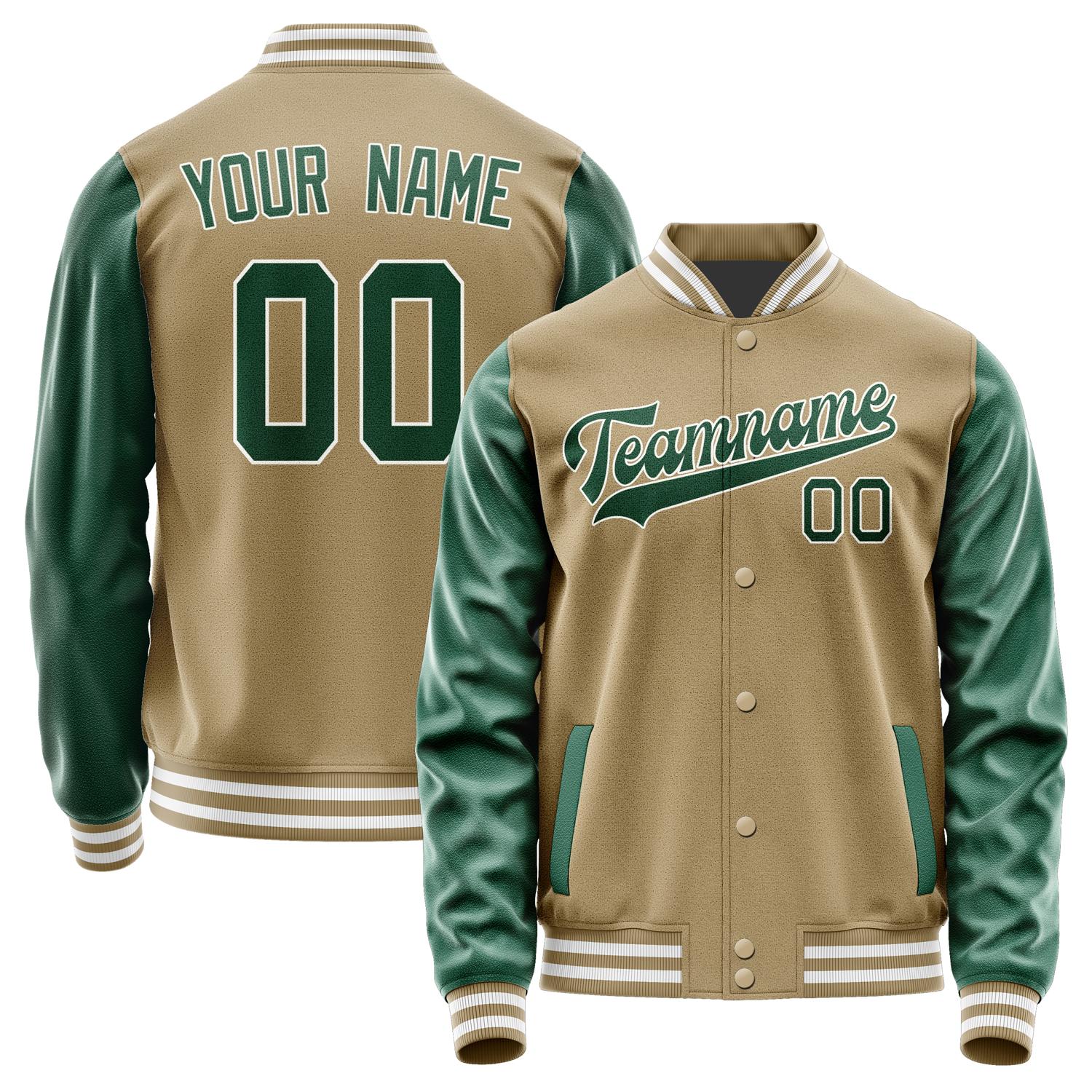 Custom Light Khaki Green Jacket JA2525052518B31805