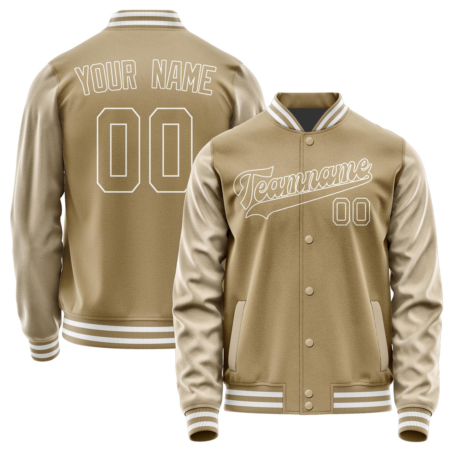 Custom Light Khaki Light Khaki Jacket JA2525252518B31825