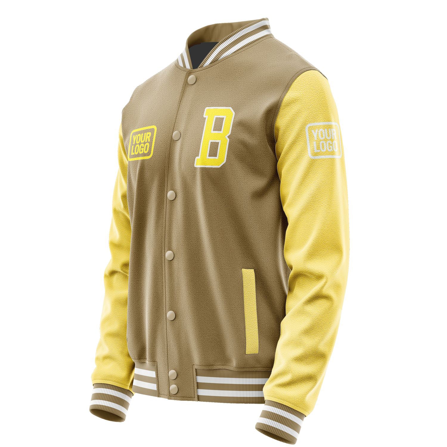 Custom Light Khaki Light Yellow Jacket JA252526251818262618