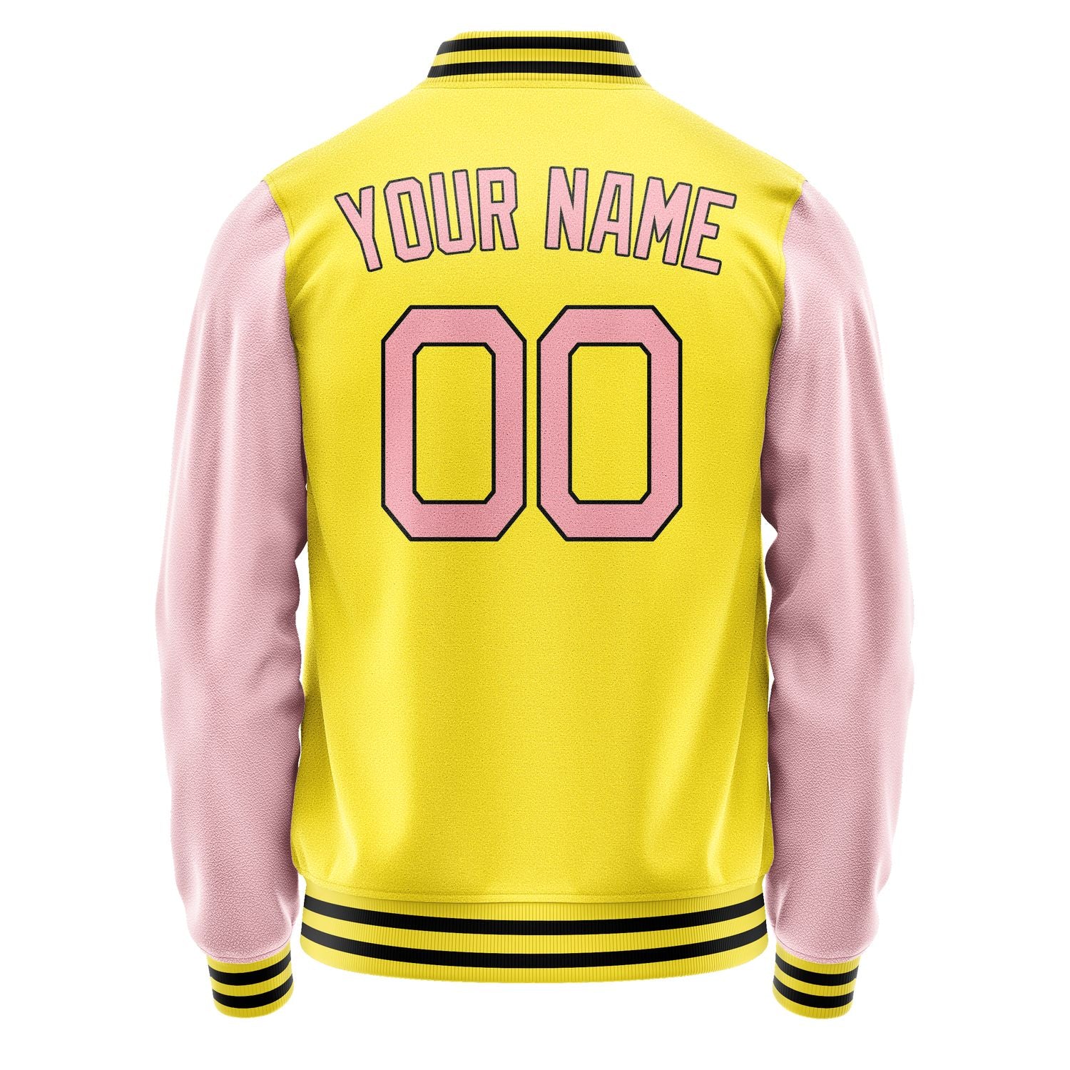 Custom Light Yellow Light Pink Jacket JA2626212617B21721