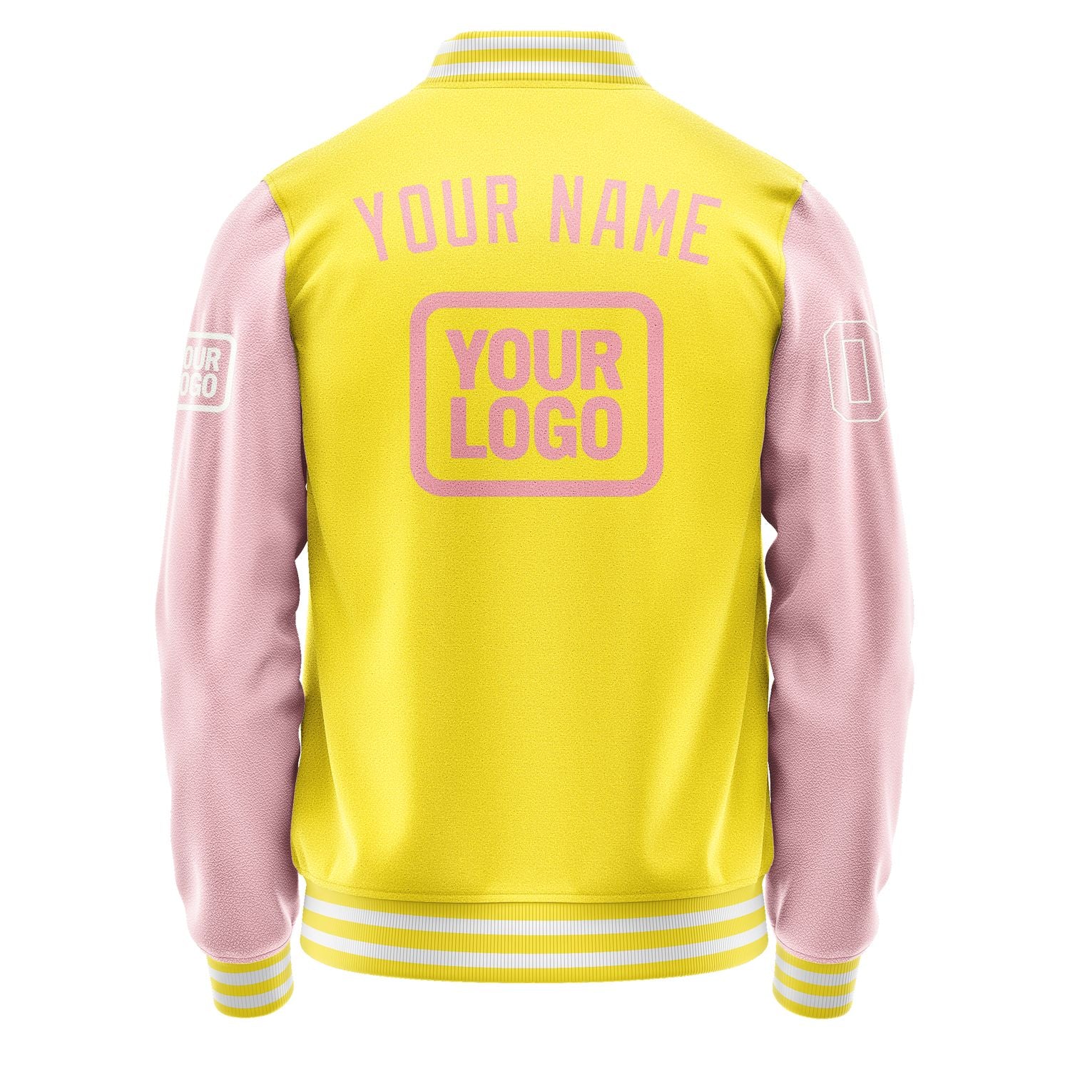 Custom Light Yellow Light Pink Jacket JA262621261818212118