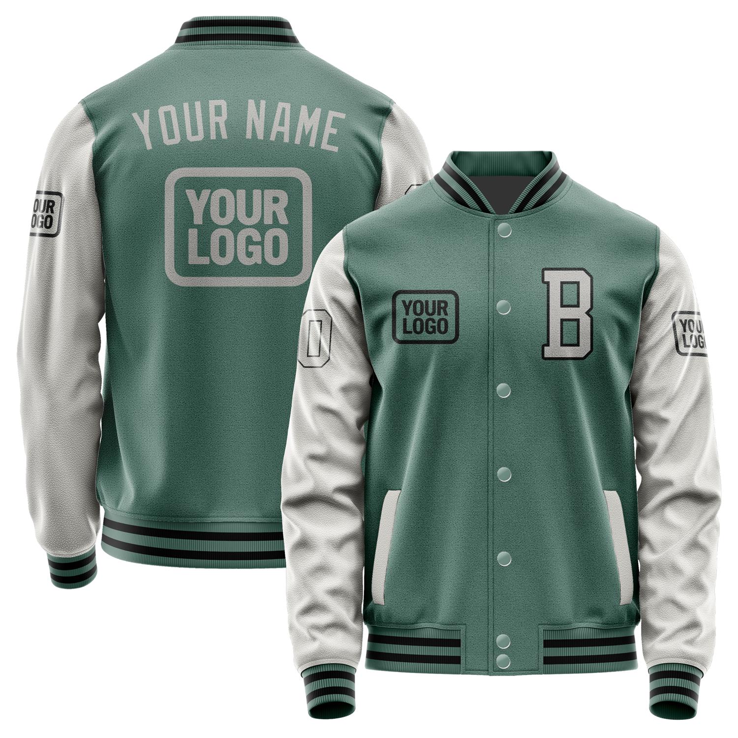 Custom Blue Green Gray Jacket JA272704271717040417